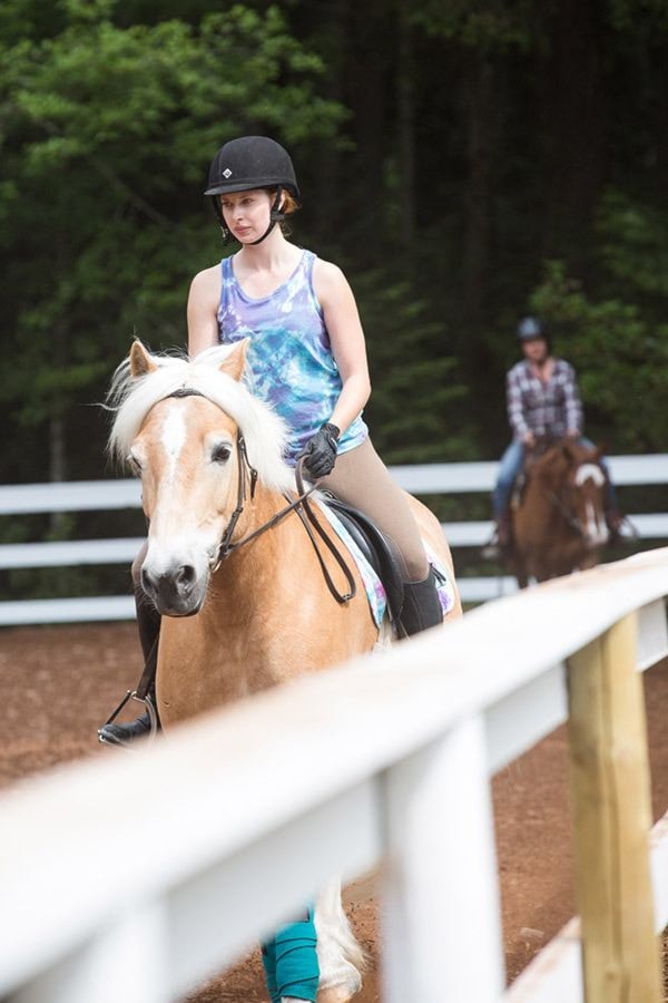 Jacob Zinn/News Staff - Kate Masters rides her horse Danny durin