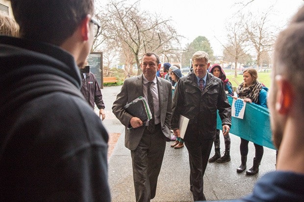 Jacob Zinn/News Staff - UVic Board of Governors president and vi