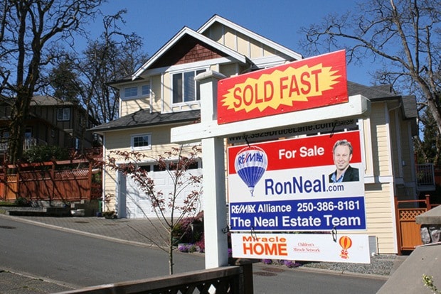 Travis Paterson/News Staff Houses are going fast in Saanich.