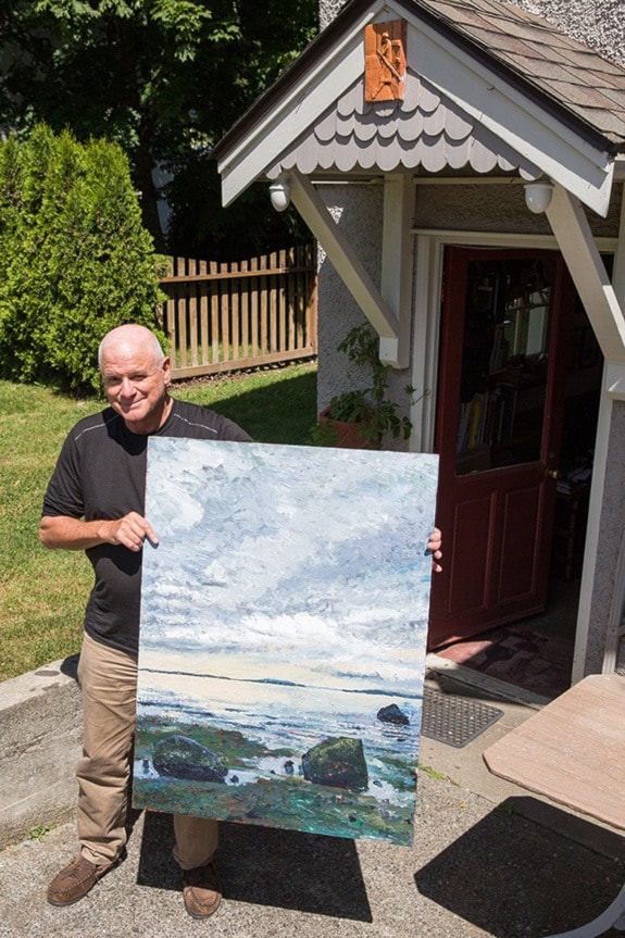 Jacob Zinn/News Staff - Saanich painter Jim Dodd, pictured with