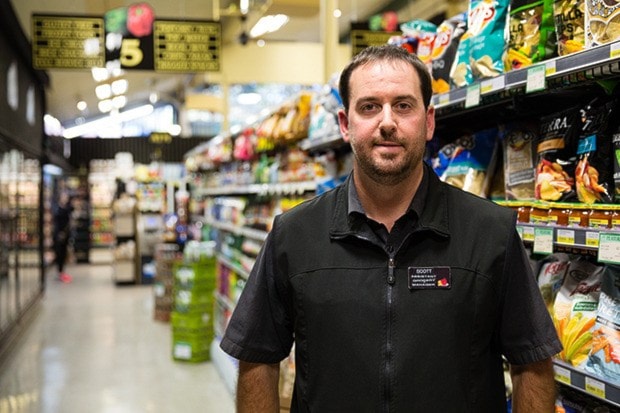 Jacob Zinn/News Staff - Scott Zaichkowsky, assistant grocery man