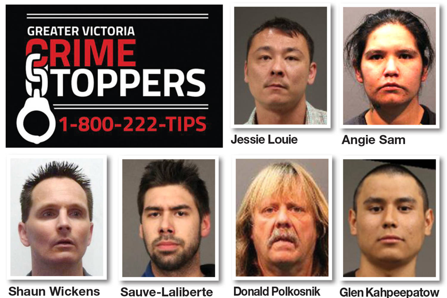 Greater Victoria’s most wanted for the week of Aug. 15