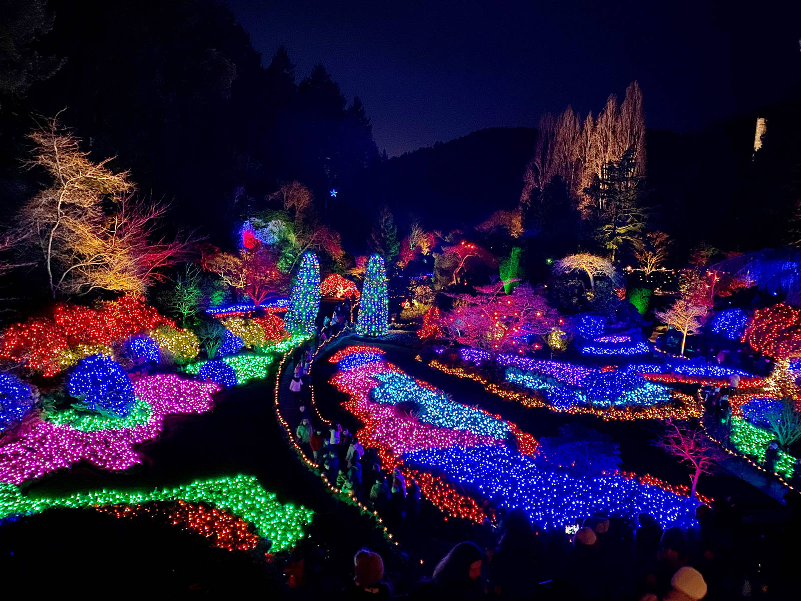 The Sunken Garden is one of the most-photographed parts of The Butchart Gardens no matter what the season. Jen Blyth photo.