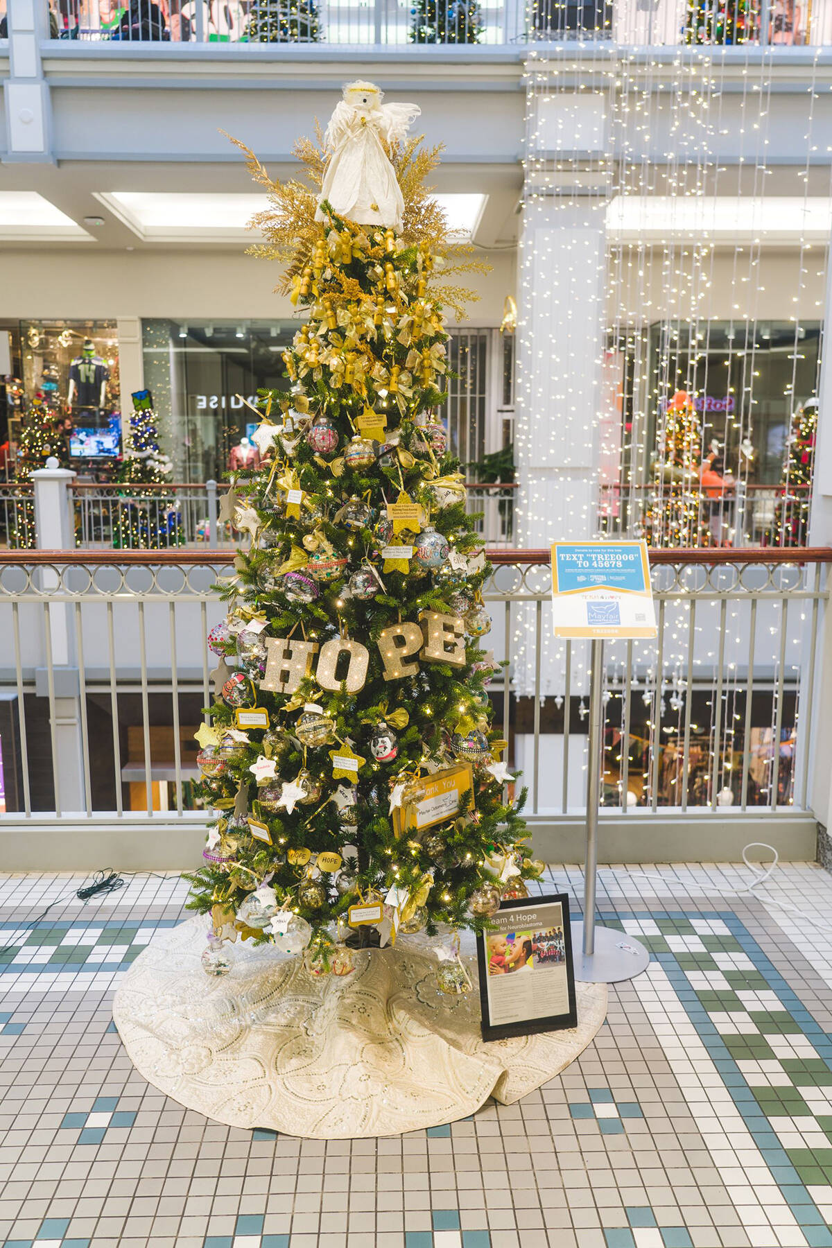 Christmas Tree at Victoria Gardens Mall. Rancho Cucamonga, CA