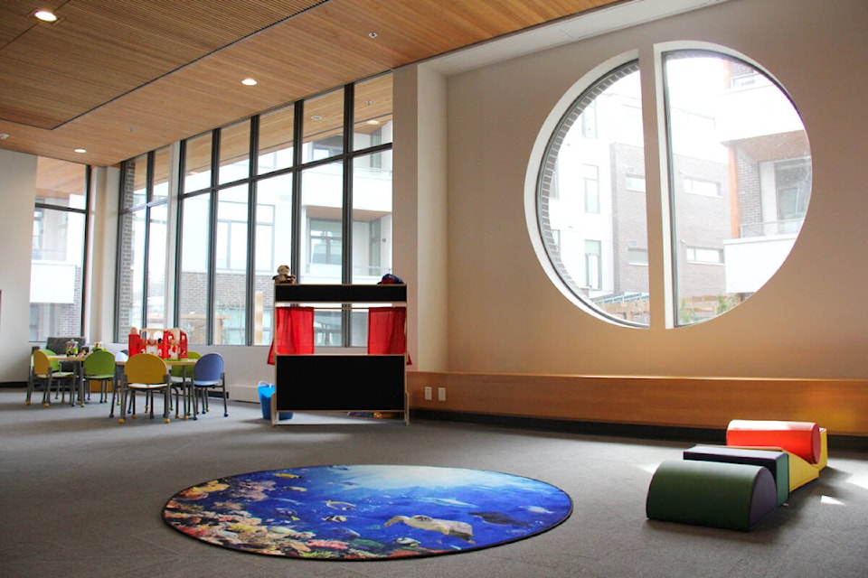Esquimalt’s new library is opening to the public March 31. (Jane Skrypnek/News Staff)