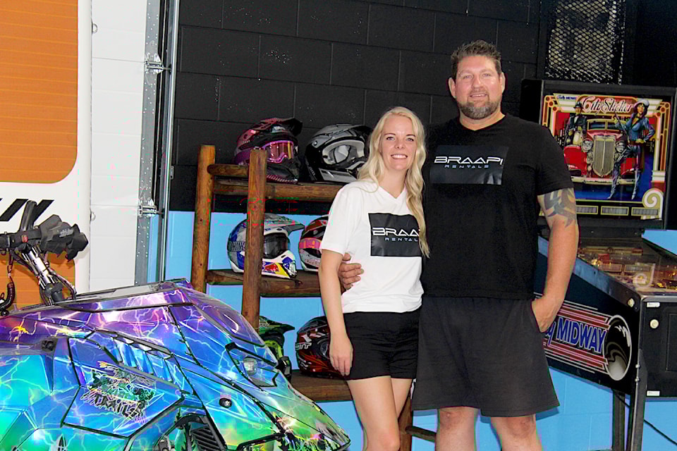 Christine Pors and Vern Pierce are helping people make the most of the four season destination with their new Sicamous location of Braap Rentals. 