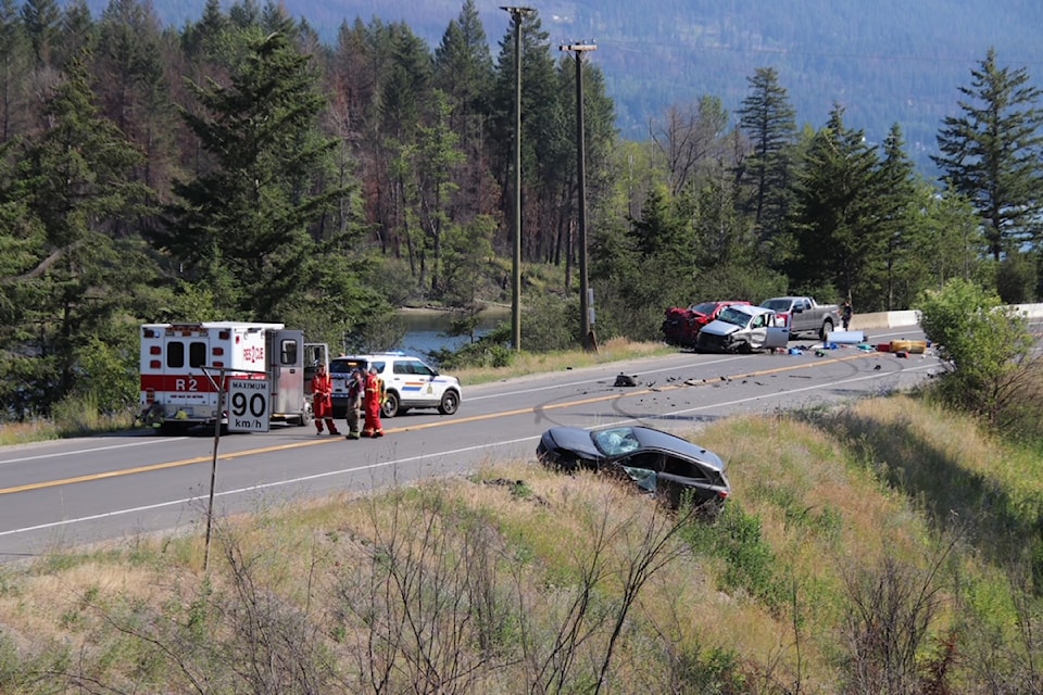A vehicle incident has closed a half kilometre section of road on Highway 1 between Little River Road and Lindburg Road on July 20. 