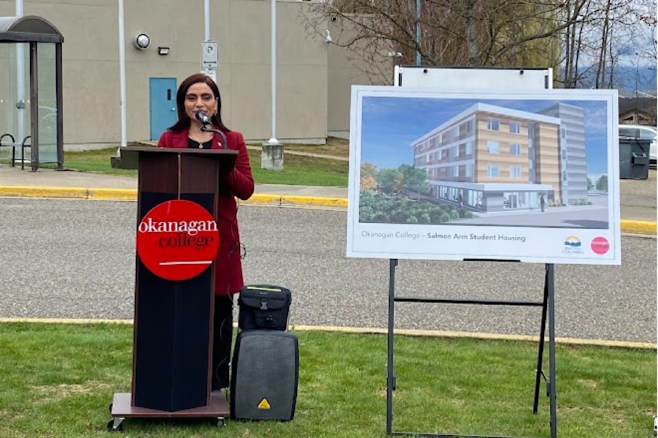 The public is invited to learn about all Okanagan College's Salmon Arm campus, including a  look at the new student housing that opened Jan. 13 with Vernon-Lumby MLA Harwinder Sandhu in attendance.