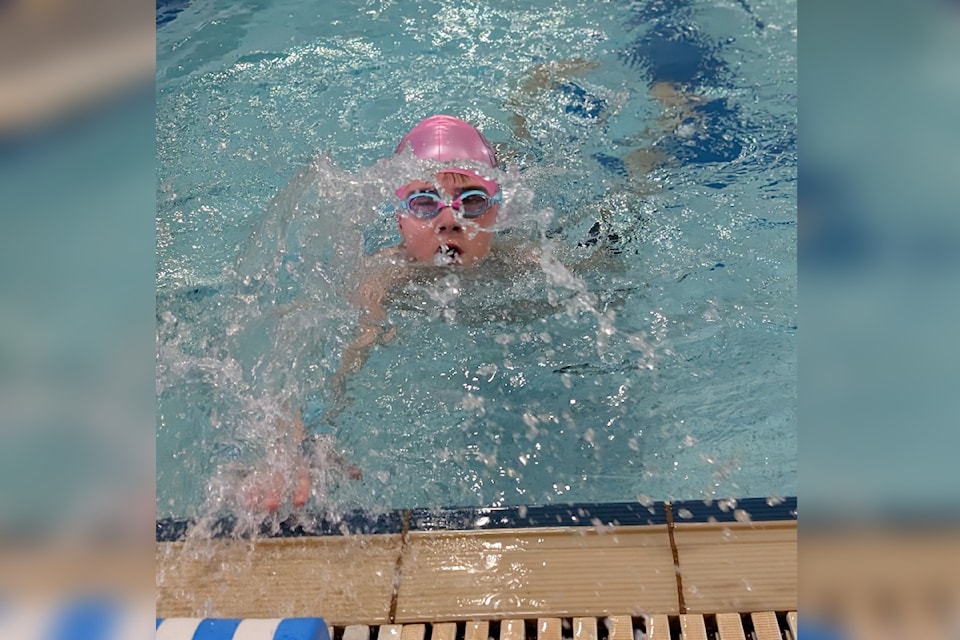 Jack McNeil, 10, is in the final lap of his $10,000 goal for the BC Cancer Foundation after completing a 2.5km swim, following a Salmon Arm to Enderby run last November.