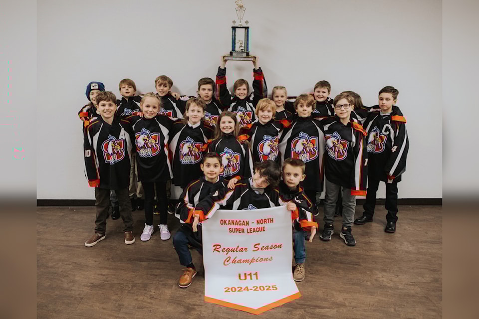 For the first time in 11 years, the U11 Eagles brought the banner back to Sicamous on March 3 after winning the regular season undefeated.