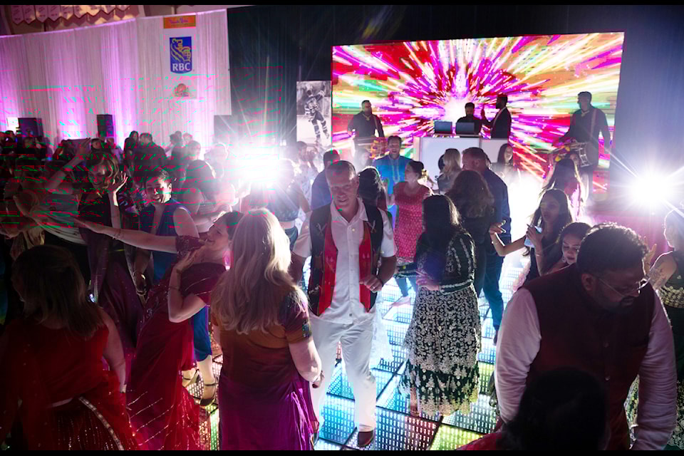 People dance the night away at this year's Bollywood Bang fundraiser at Rogers Rink on May 10, 2025. 