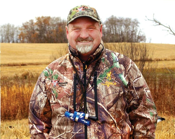 Dean Trumbley on his goose hunt in Manitoba.