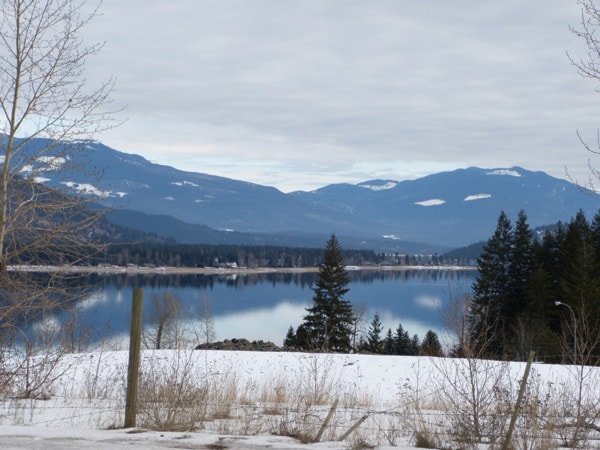 Shuswap Lake off Buckley Road, one reported location for TrapperÕs Landing.