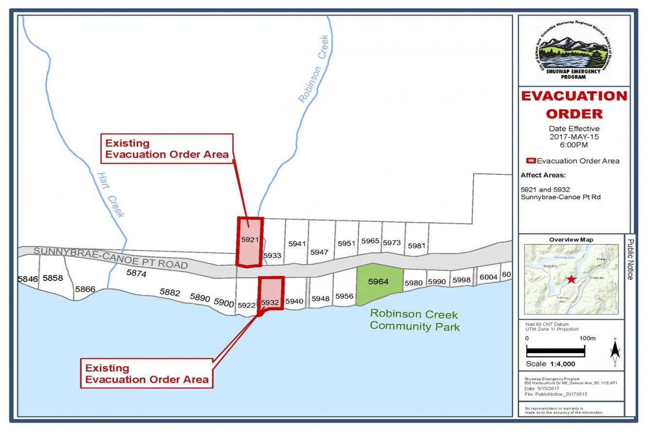 Some Sunnybrae evacuations lifted Salmon Arm Observer