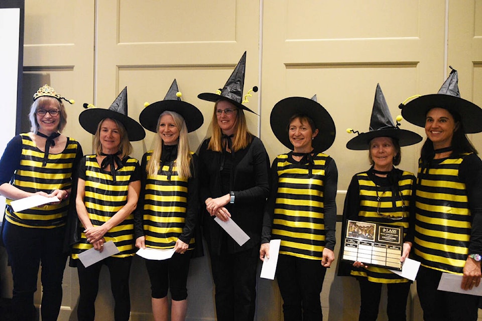 Bee-Witched took home the gold for the fifth time in the six years the spelling bee has run. (Cameron Thomson – Salmon Arm Observer)