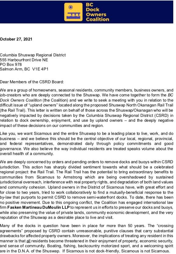 BC Dock Owners Coalition 1