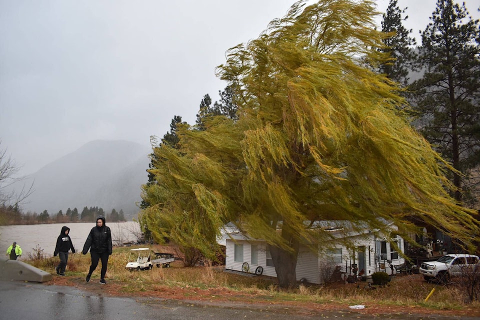 Not only is there the constant worry of flooding, but now Keremeos is being pounded with wind and rain. (Brennan Phillips Review)