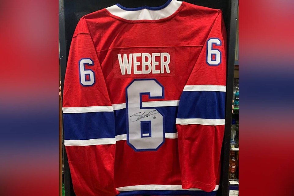 Signed Shea Weber jersey being raffled off in support of Shuswap Paws Salmon Arm Observer