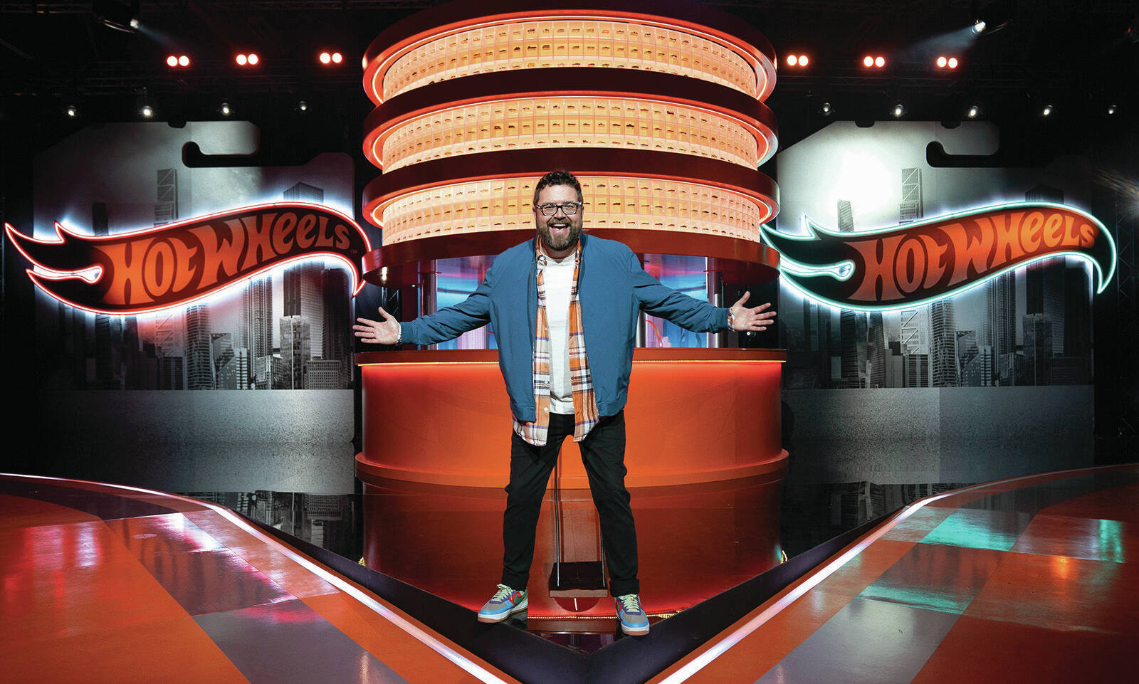 Hot Wheels: Ultimate Challenge will be hosted by Rutledge Wood, formerly of Top Gear. PHOTO: NBC