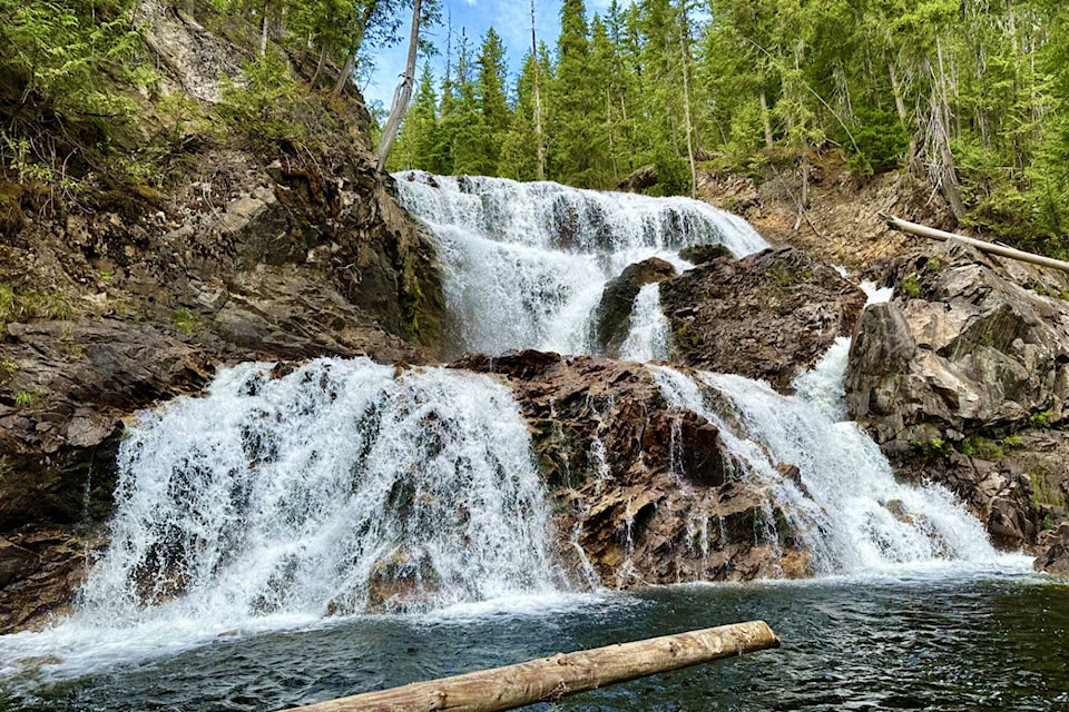 The lower waterfalls at Albas. (Jim Cooperman photo)