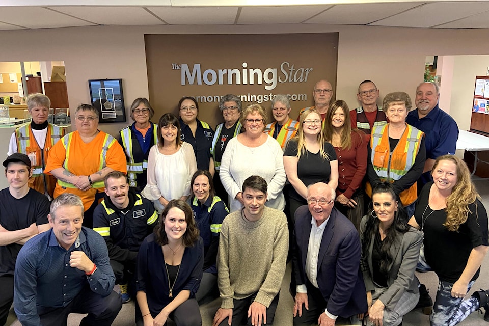 The Morning Star staff, including those who work on the press printing the newspaper. (Contributed)