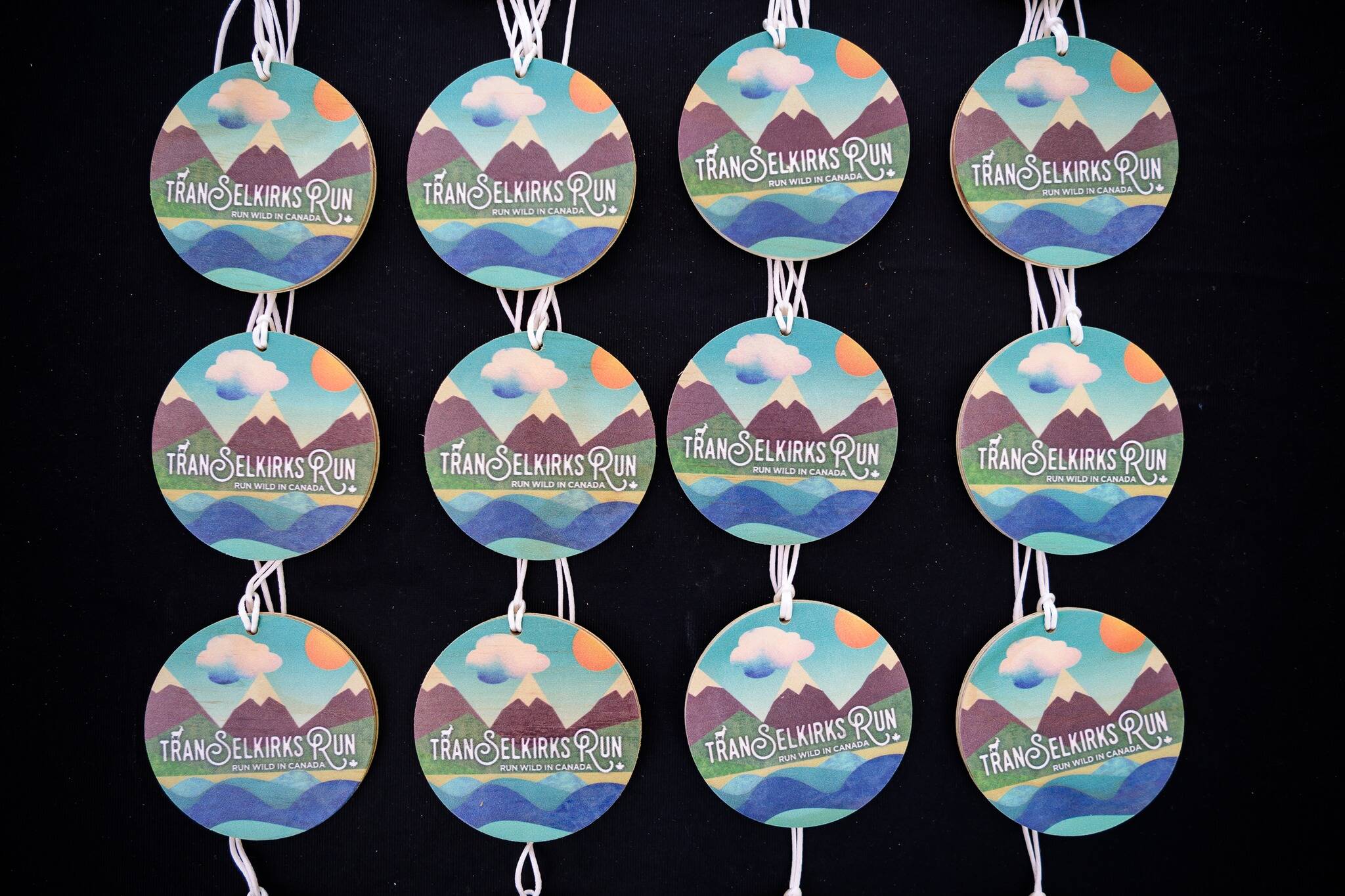 The medals for the TranSelkirks Run. (Bruno Long)