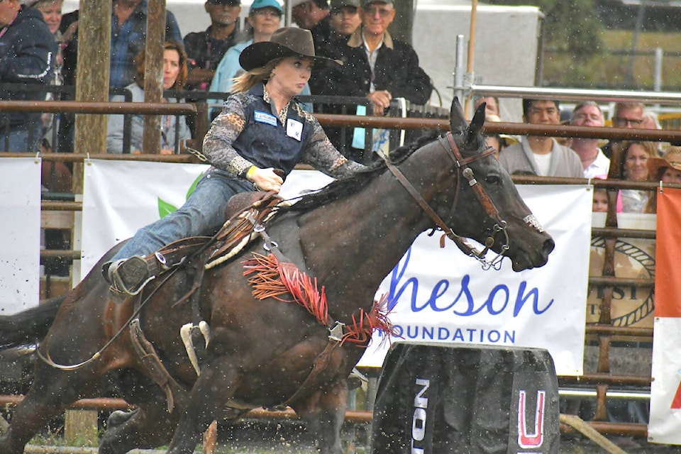 Rain did not deter competitors at the Valley West Stampede in 91ԭ on Sunday, Sept. 3. (Dan Ferguson/91ԭ Advance Times) 