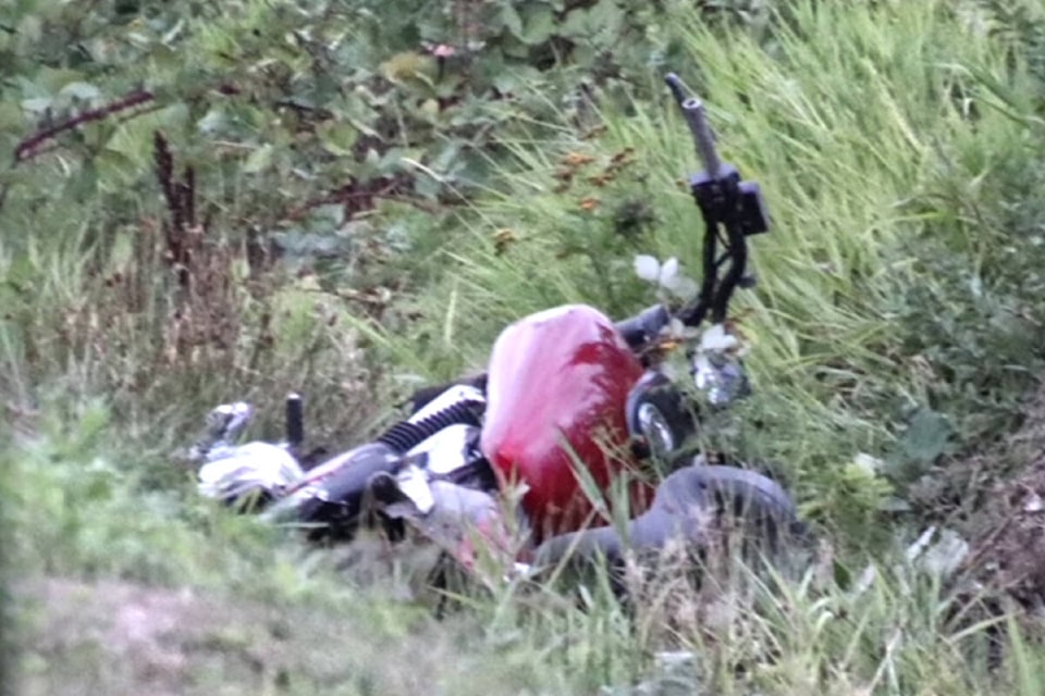  Police were on Logan Avenue Tuesday, Sept. 5, 2023, for an early morning crash involving a motorcycle. (Shane MacKichan/Special to the 91ԭ Advance Times)  