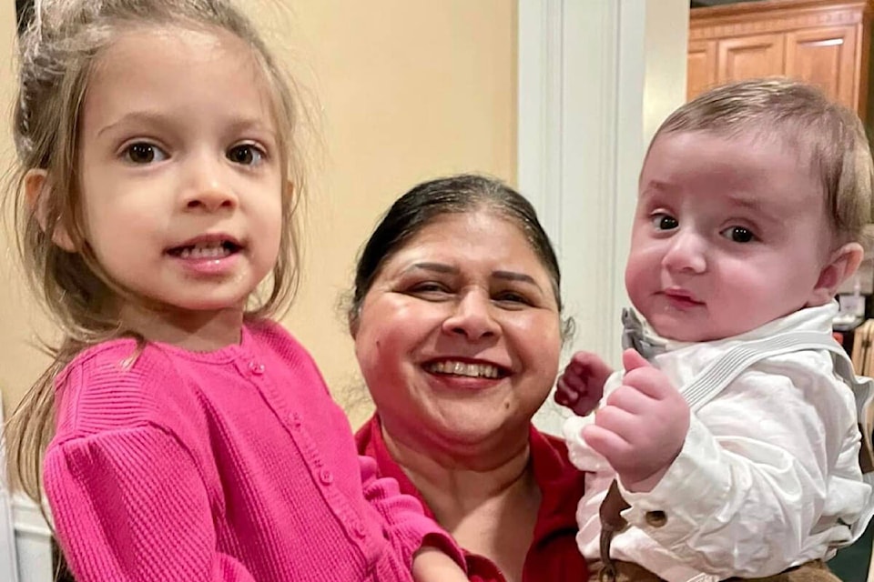Suhki Sandhu with her grandchildren, Jaxon and Jade, who were born at 91ԭ Memorial Hospital. (Special to 91ԭ Advance Times) 