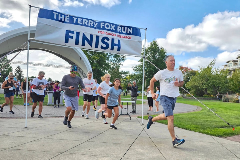 About 200 runners and walkers took part in the annual Terry Fox Run in 91ԭ City on Sunday, Feb. 17. (Dan Ferguson/91ԭ Advance Times) 