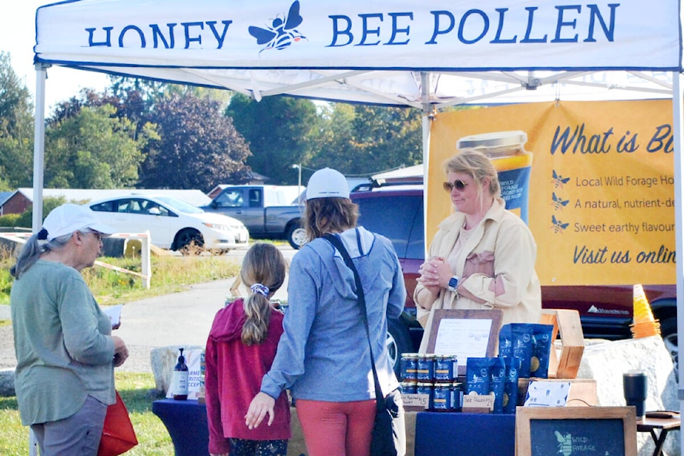 Carolyn Essaunce is the co-owner of Corbicula Pollen, a bee farm that specializes in selling bee pollen from its hives. (Kyler Emerson/Langley Advance Times) 