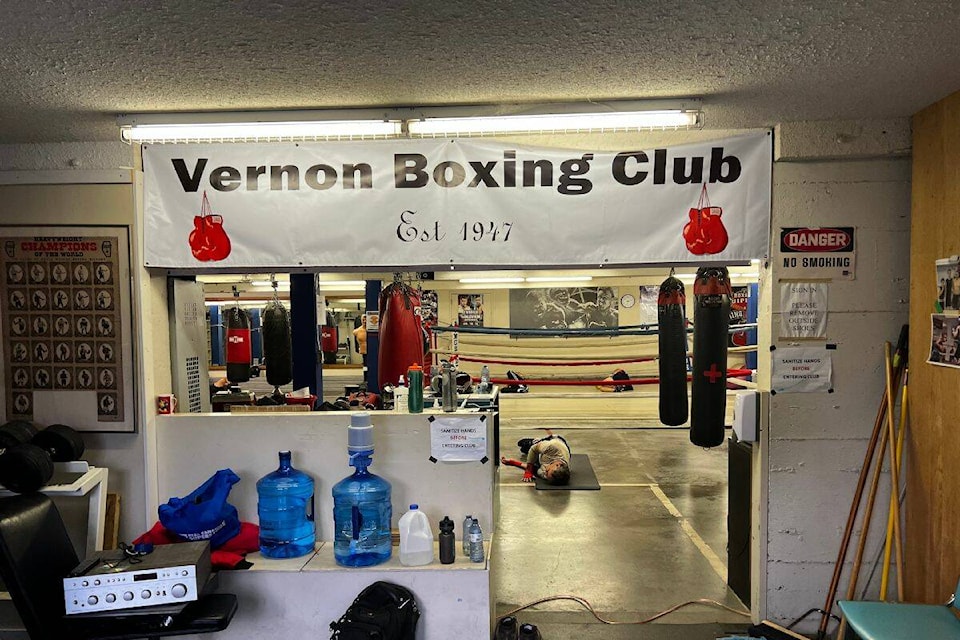 The Vernon Boxing Club, located in the basement of the Priest Valley Arena, has been a staple in the Vernon Community for 76 years. (Bowen Assman-Morning Star) 