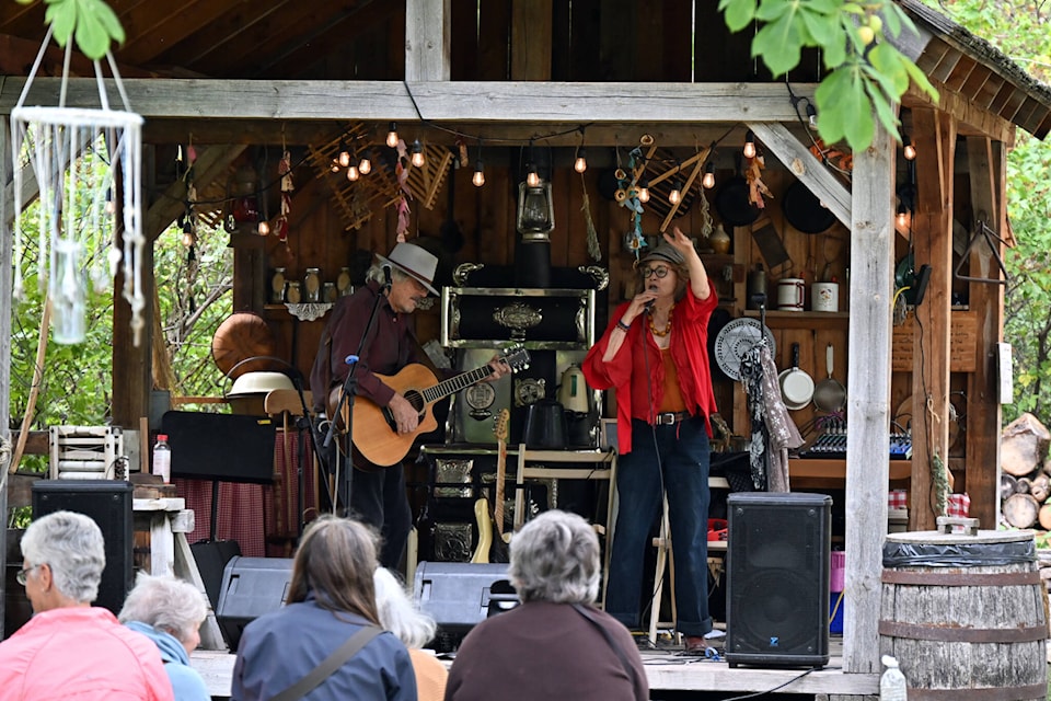 Live music at the Grist Mill stage was just one of the attractions for their annual Heritage Fall Fair. (Brennan Phillips - Keremeos Review) 