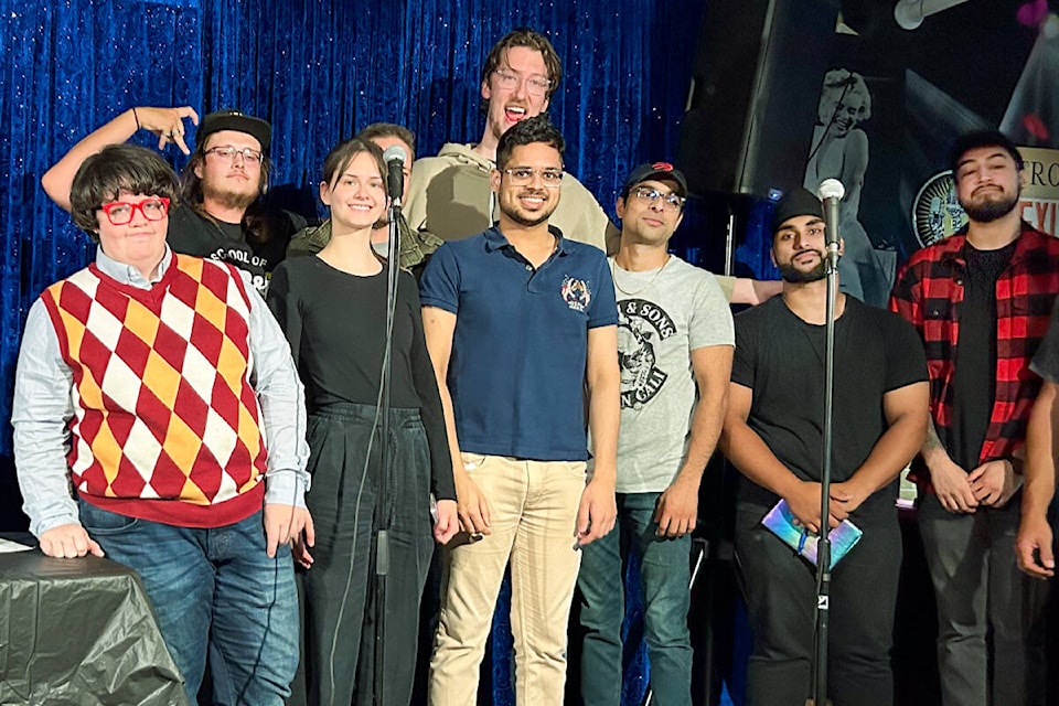 Local comedians competed on stage at Brogan’s Diner at Last Laffs second live comedy roast battle event in August. (Special to 91ԭ Advance Times) 