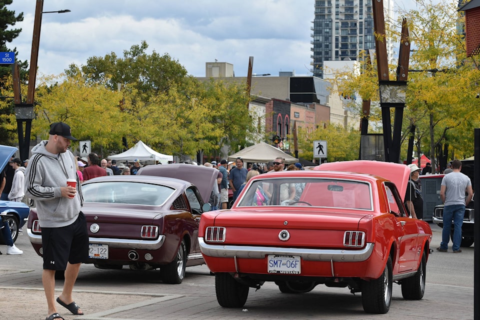 The second annual Show N Shine car show returned to downtown Kelowna on Saturday, Sept. 23. (Jordy Cunningham/Capital News) 