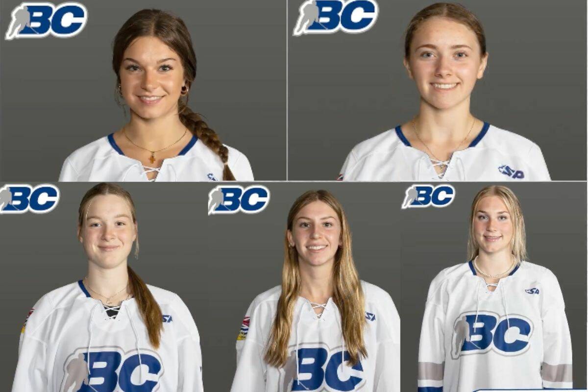 Okanagan hockey players dot Team BC’s U18 girls team