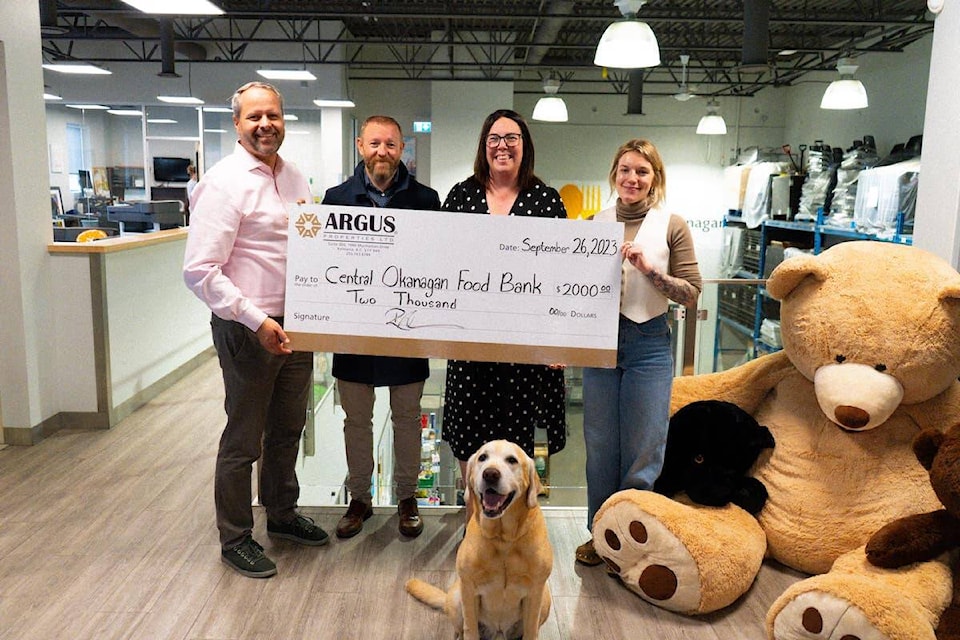 Argus Properties donated over $8,000 to 4 charity organizations in 91Ѽ. (contributed) 