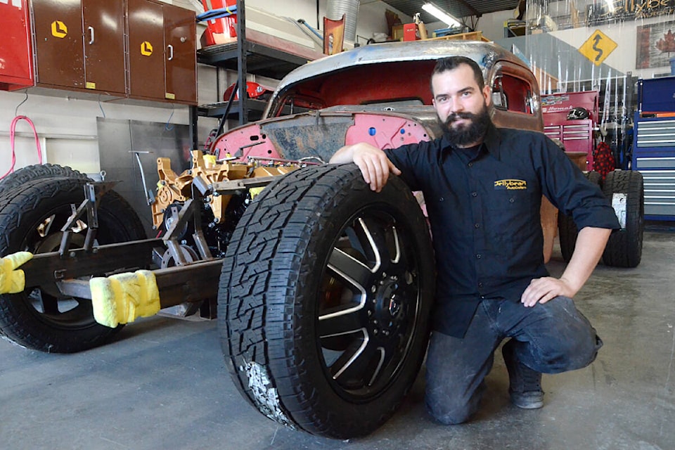 Julien Garant of Jellybean Autocrafters will be working on a vehicle rebuild and answering questions at the 91ԭ Good Times Cruise-In this year.(Matthew Claxton/Black Press Media) 