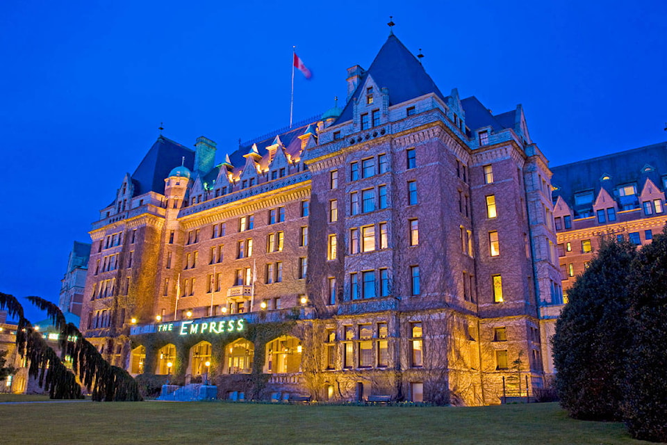 The Fairmont Empress came in 10th in the 2023 Conde Nast Traveler Readers’ Choice Top 10 Hotels in Canada 2019 list. Magnolia Hotel & Spa, the Oak Bay Beach Hotel, Brentwood Bay Resort and Spa also earned spots in the annual lists. (Black Press File Photo) 