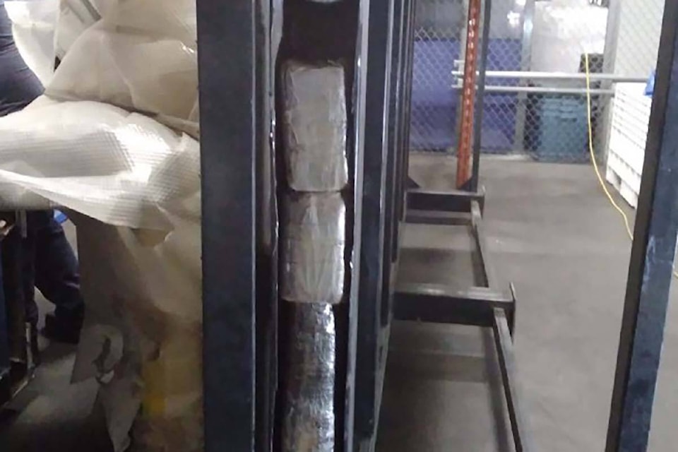 Border services officers discovered nearly 200kg of opium inside two shipping containers entering B.C. in August. (Photo courtesy of Canada Border Services Agency) 