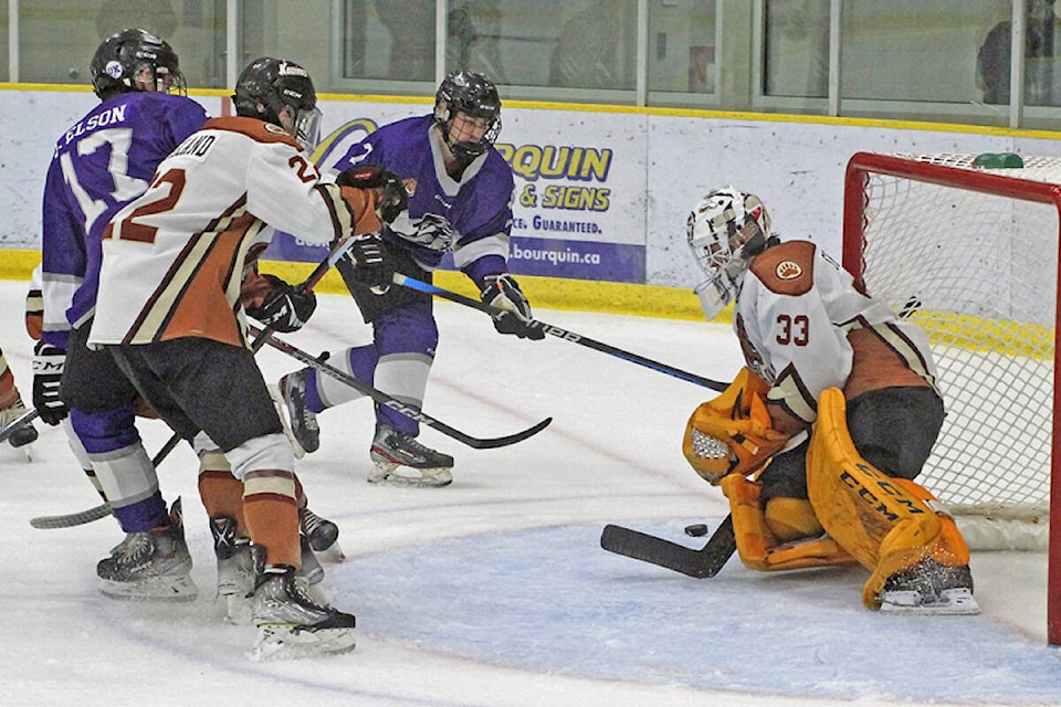 Aldergrove Kodiaks downed Mission City Outlaws 3-2 at the Aldergrove Credit Union Community Centre arena on Wednesday, Sept. 27. (Kurt Langmann/Special to Aldergrove Star) 