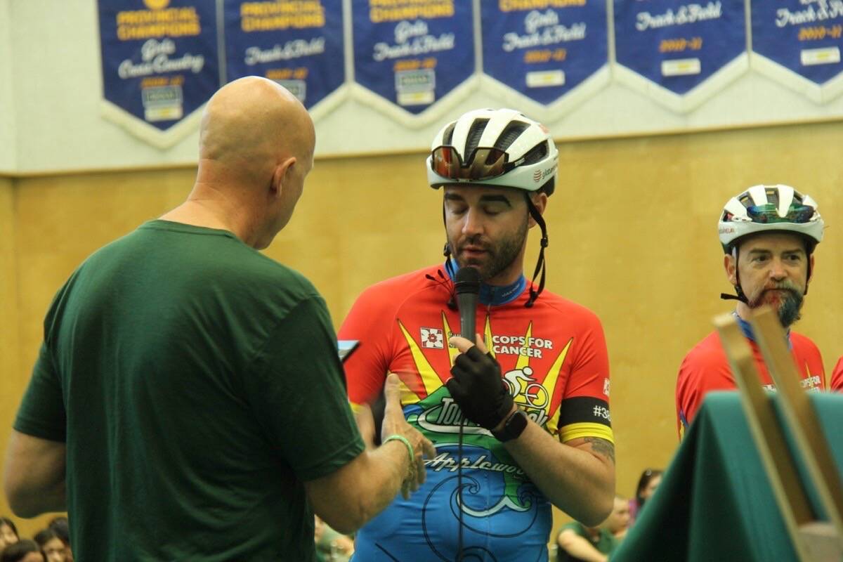 PHOTOS Oak Bay High pitches in more than 25K for Cops for Cancer