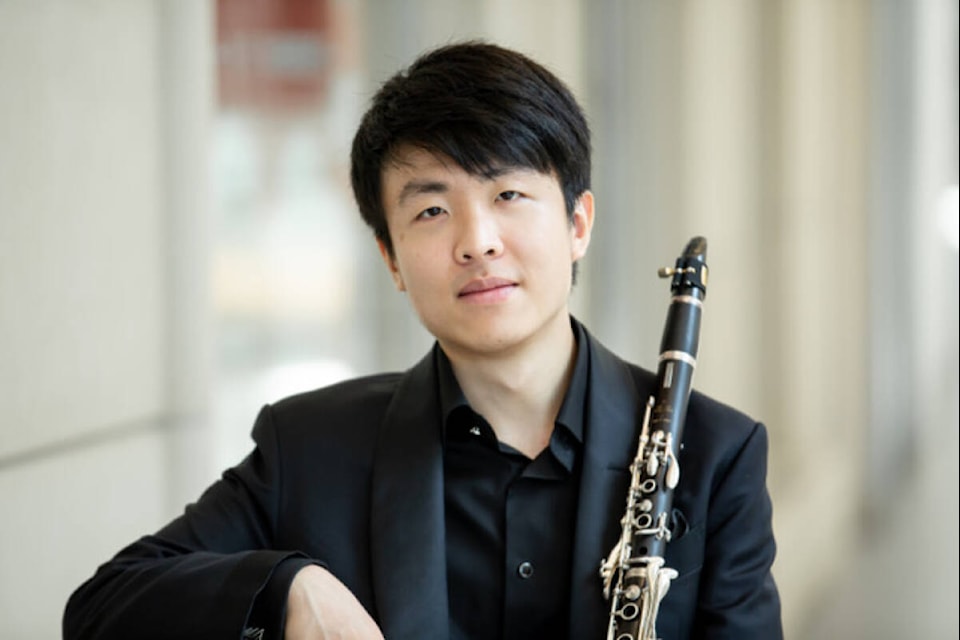 Clarinetist Samuel He will be featured at an upcoming Cowichan Consort Orchestra concert on Oct. 21, 2023. (Submitted Photo) 