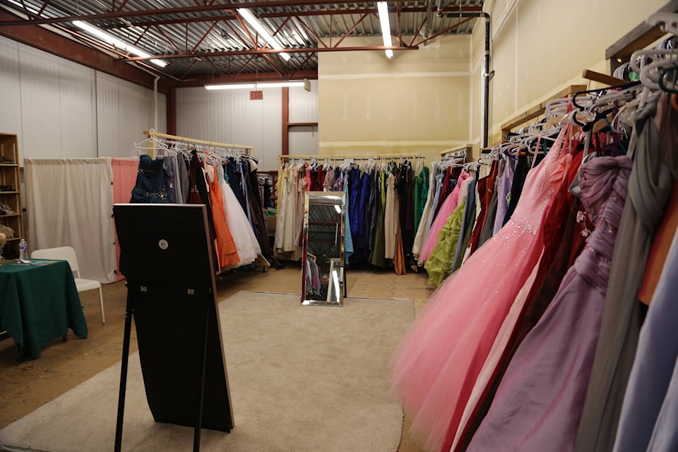 Comox Valley Schools Grad Class Attire Program offers all Grade 12 students from the Comox Valley the opportunity to select and try on an assortment of graduation attire. (Photo submitted by SD71) 