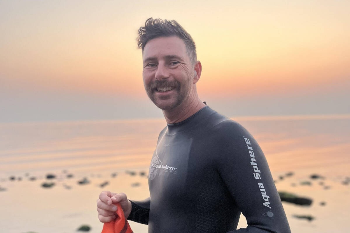 For Make-A-Wish, Dad attempts to swim across the Strait of Georgia
