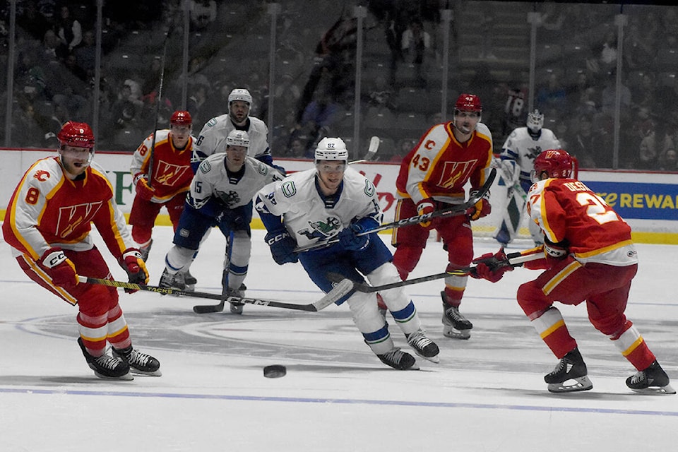 Calgary Wranglers Must Face Abbotsford Canucks at Least Once More - The  Hockey News