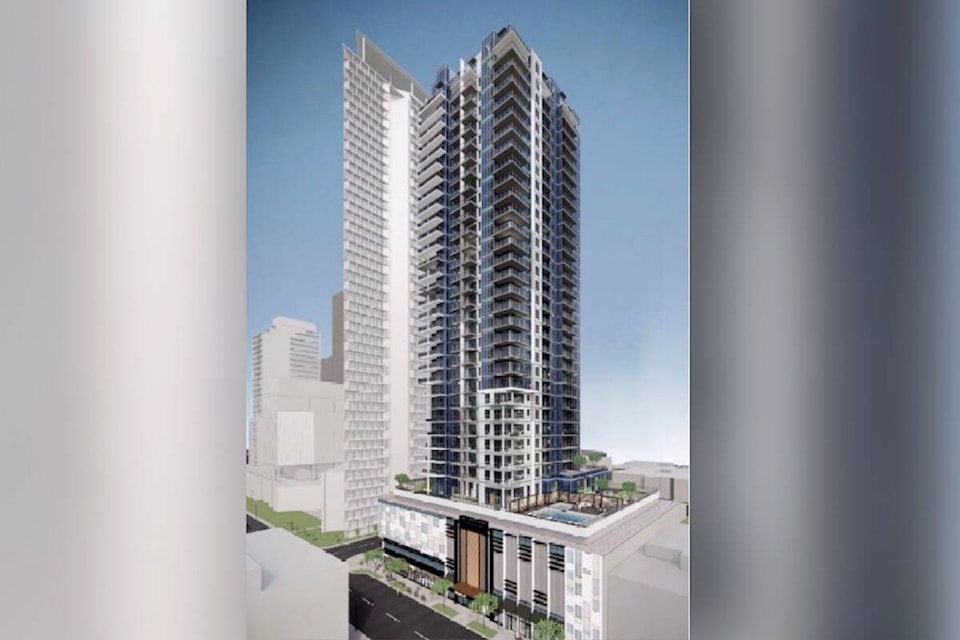 Conceptual rendering of 35-storey One Varsity building which will be built at 1405 St. Paul Street. (Photo contributed) 