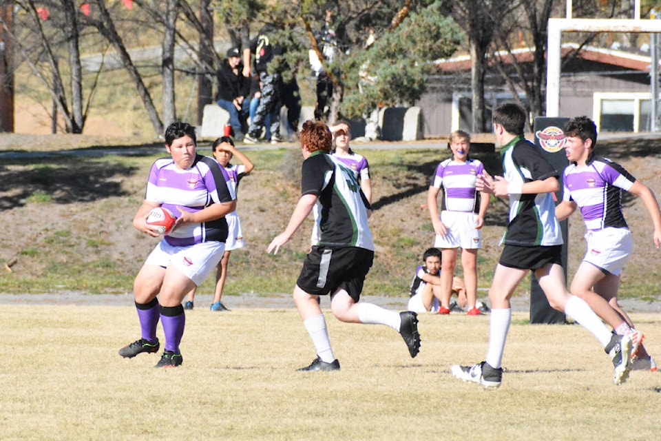 Williams Lake and 100 Mile House boys rugby played against each other Thursday, Oct. 19 at Lake City Secondary School. (Monica Lamb-Yorski photos - Efteen) 