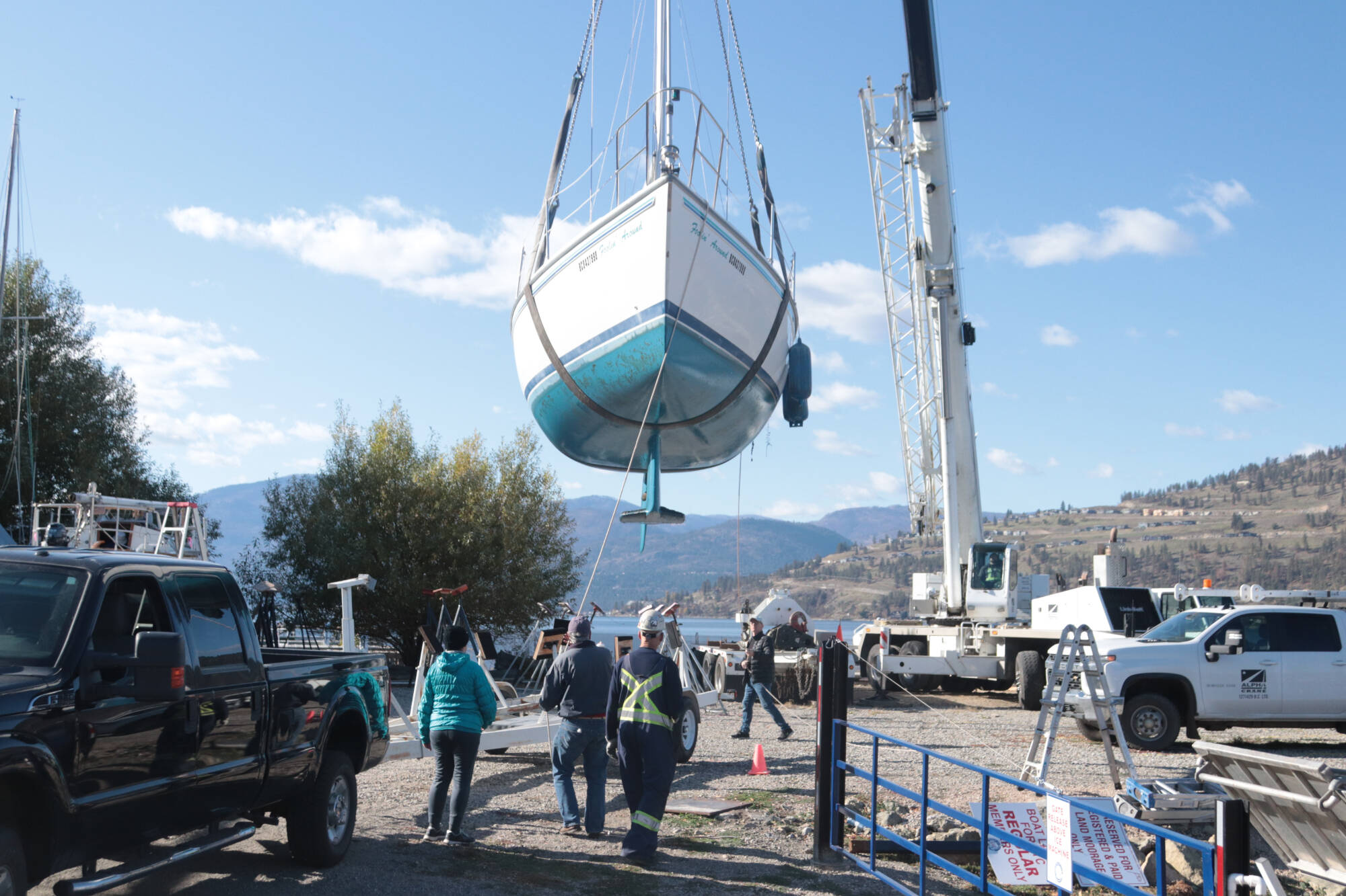 PHOTOS Boats take flight in Vernon as sailing season ends Vernon