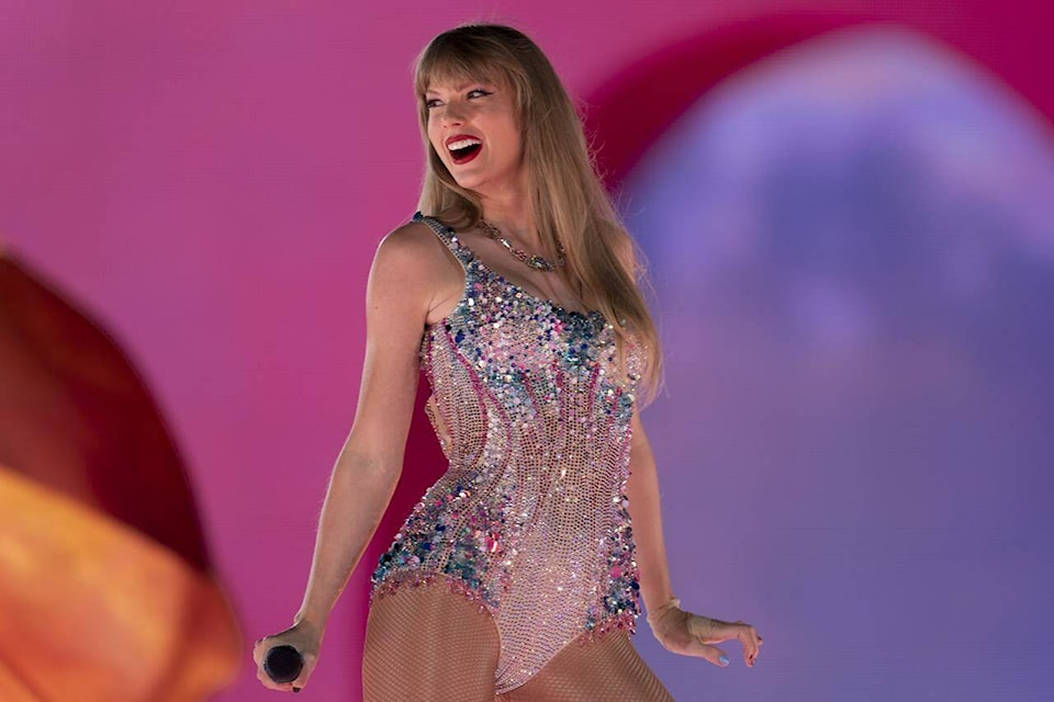 Taylor Swift performs during “The Eras Tour” in Nashville on May 5, 2023. Swift and the sport of pickleball have a “dazed and crazed affect on the current trends of our world right now,” writes a Morning Star columnist. (AP Photo/George Walker IV, File) 